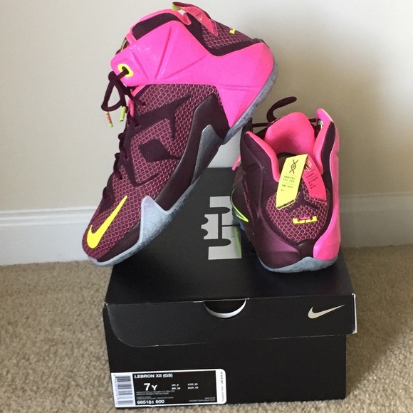 Nike Lebron 12 Xll Double Helix Merlot - Picture 5 of 8